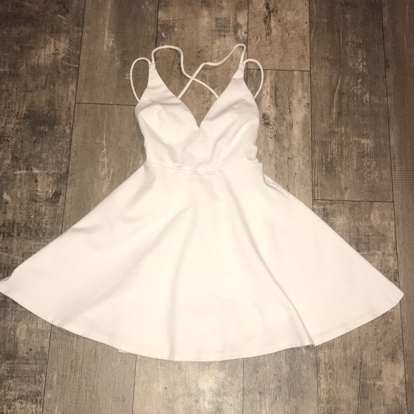 Lulus Dresses & Skirts - Lulu’s Believe In Love White Skater Dress